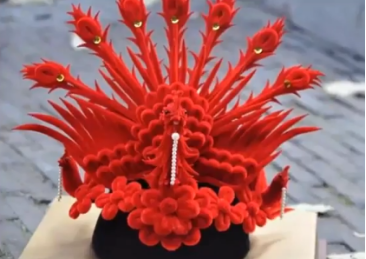 通草绒花